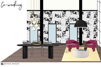 The Laurel Apartments Co Working Space Concept Drawing